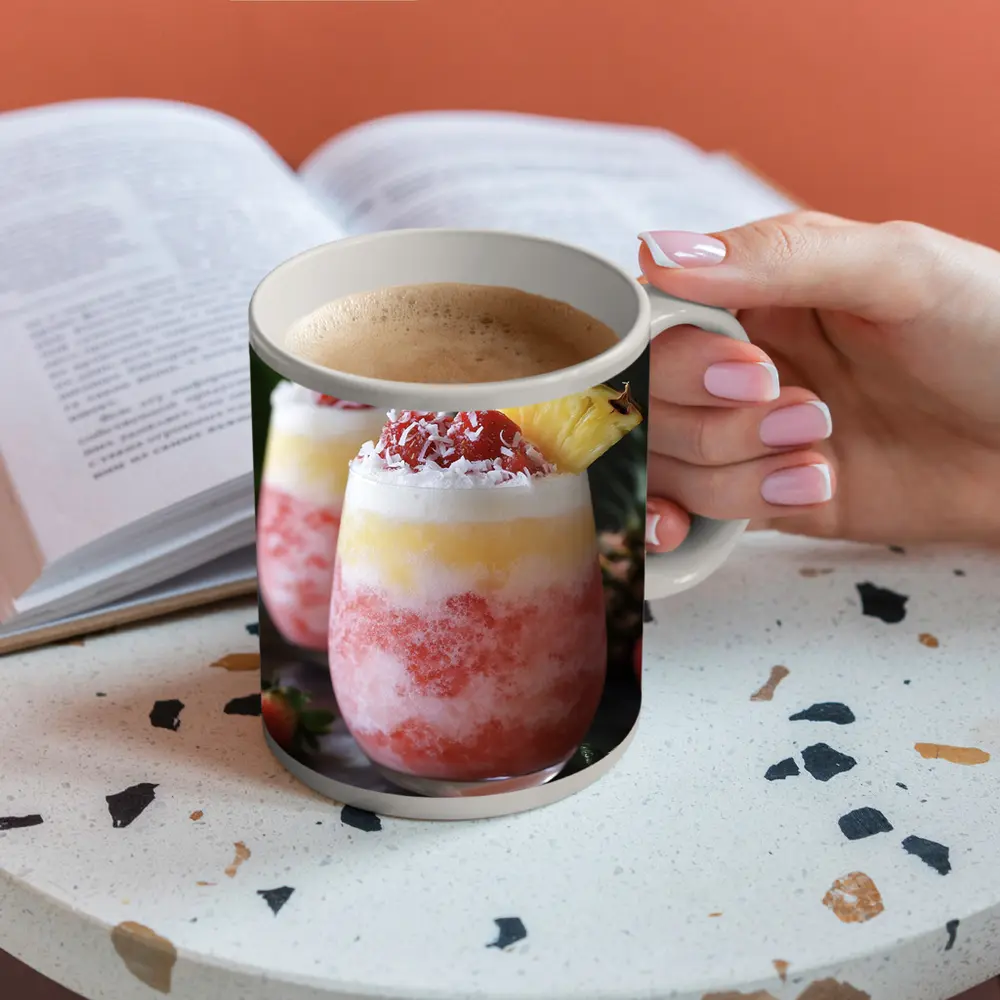 Strawberry Pineapple Coconut Frozen Tropical Drinks – Mugs