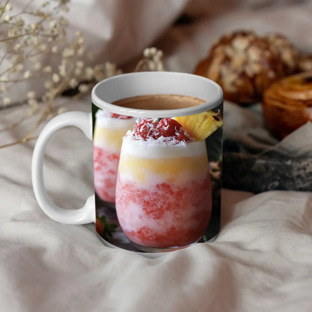 Strawberry Pineapple Coconut Frozen Tropical Drinks – Mugs
