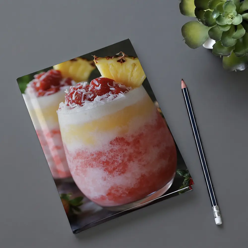 Strawberry Pineapple Coconut Frozen Tropical Drinks – Notebooks