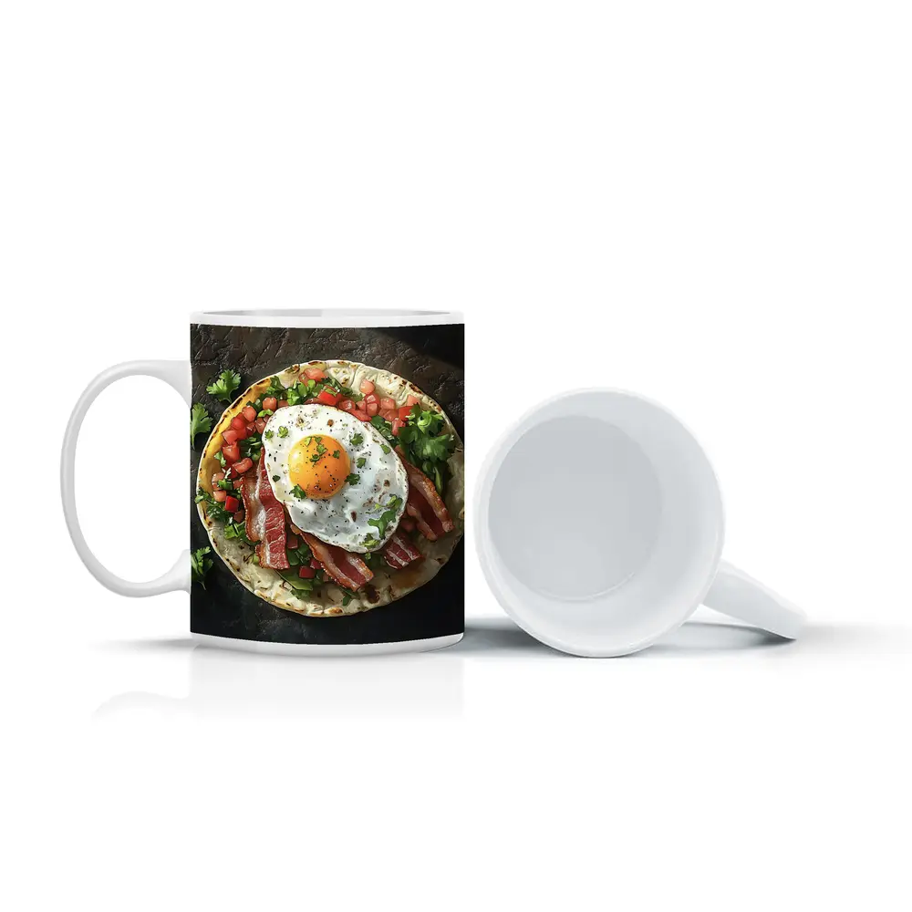 Breakfast Taco Bacon Egg Pico Dark – Mugs