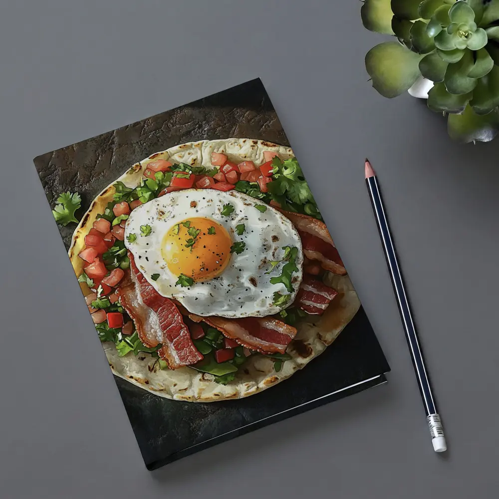 Breakfast Taco Bacon Egg Pico Dark – Notebooks