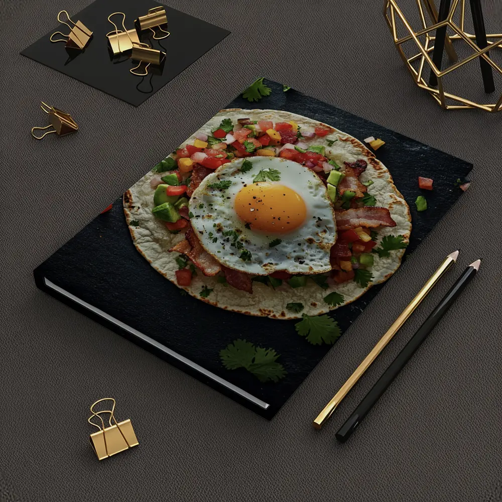 Breakfast Taco Fried Egg Dark Stone – Notebooks