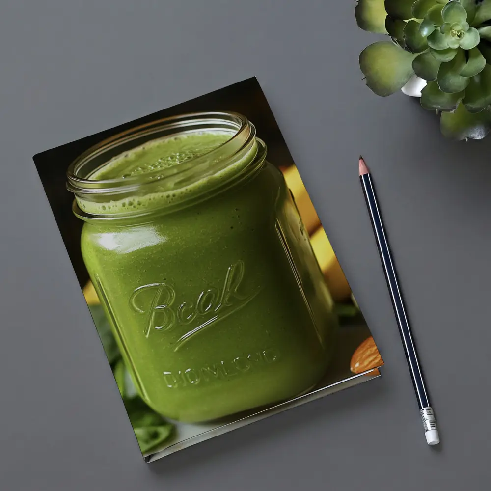 Green Spinach Banana Smoothie Ball Jar – Notebooks