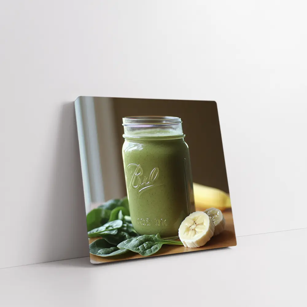Green Smoothie Ball Jar Spinach Banana – Wall Art