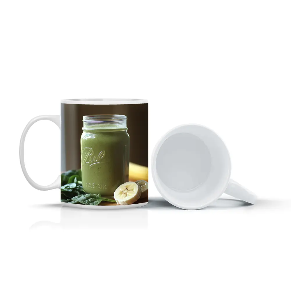 Green Smoothie Ball Jar Spinach Banana – Mugs