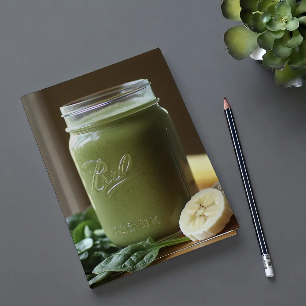 Green Smoothie Ball Jar Spinach Banana – Notebooks