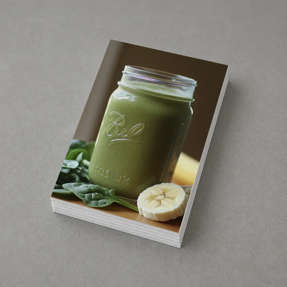 Green Smoothie Ball Jar Spinach Banana – Postcards