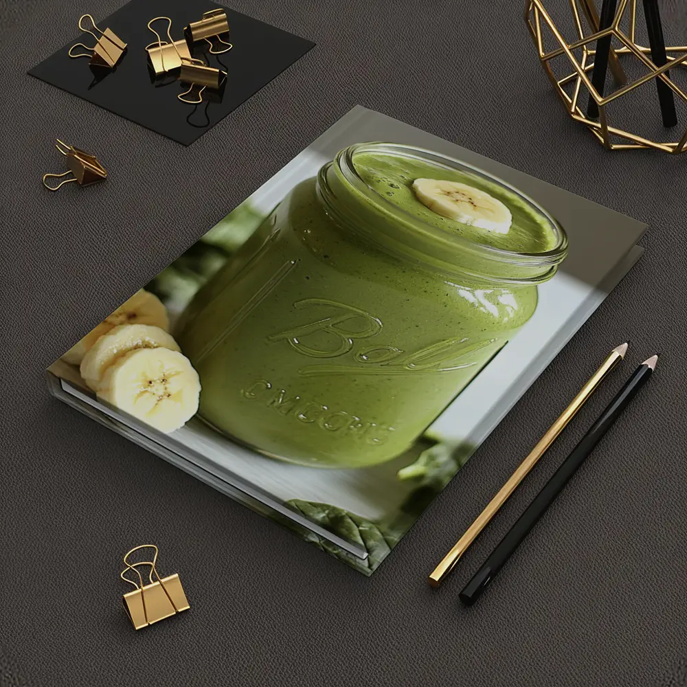 Green Spinach Banana Smoothie Mason Jar – Notebooks