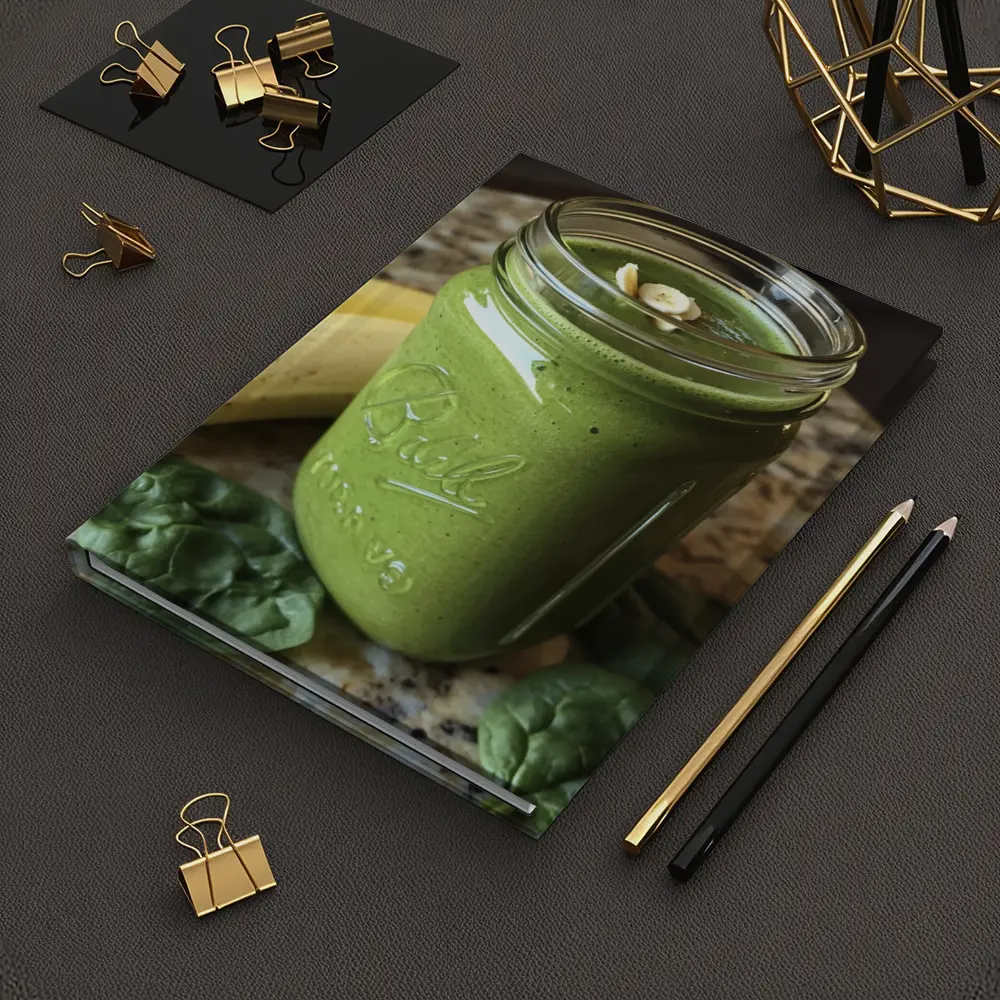 Green Spinach Banana Smoothie Mason Jar Kitchen – Notebooks