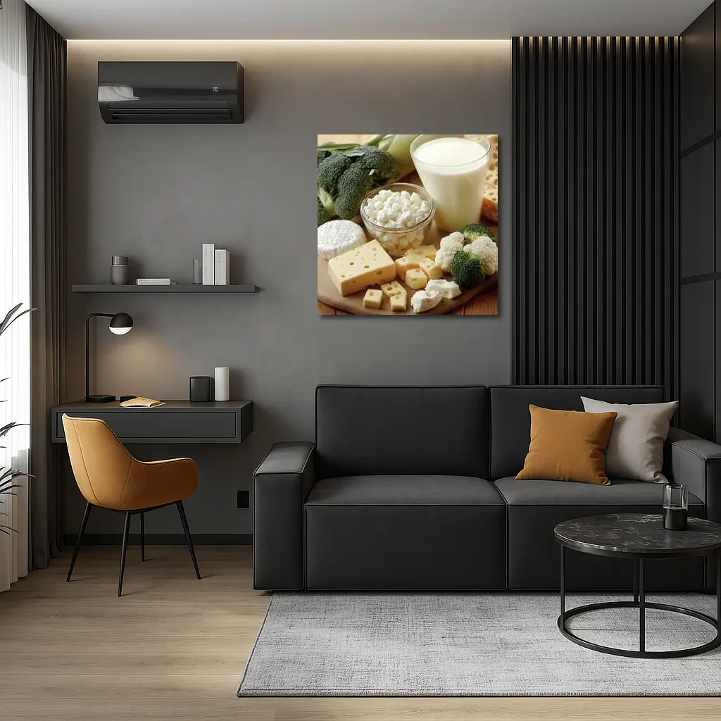 Cheese Milk Broccoli Cauliflower Dairy Board – Wall Art