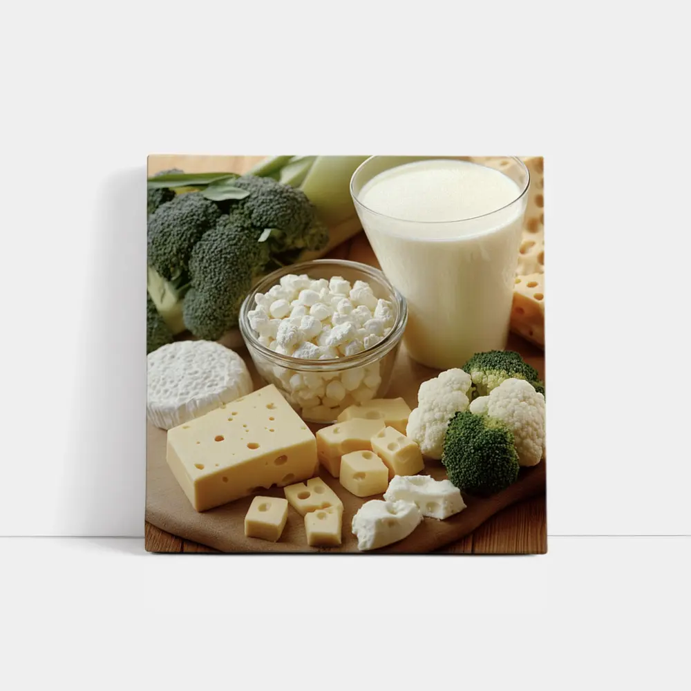 Cheese Milk Broccoli Cauliflower Dairy Board – Wall Art