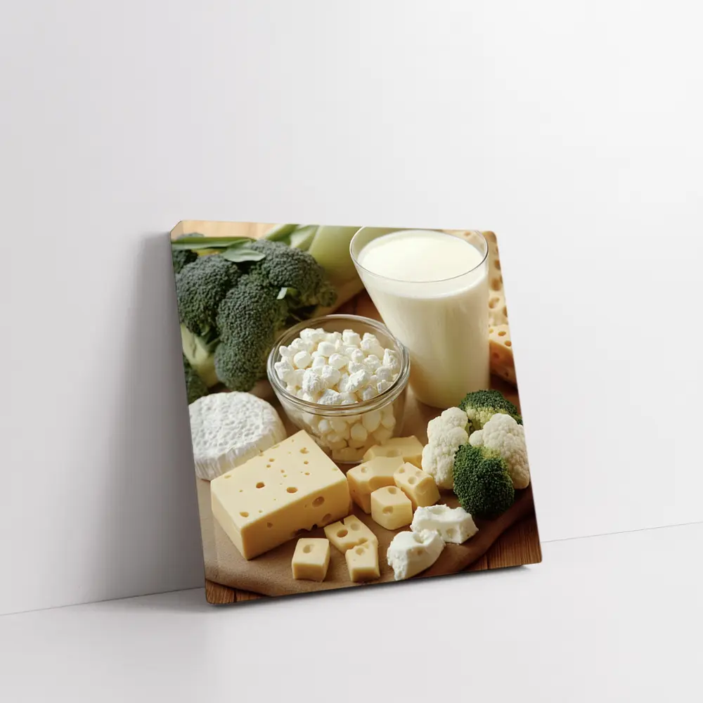 Cheese Milk Broccoli Cauliflower Dairy Board – Wall Art