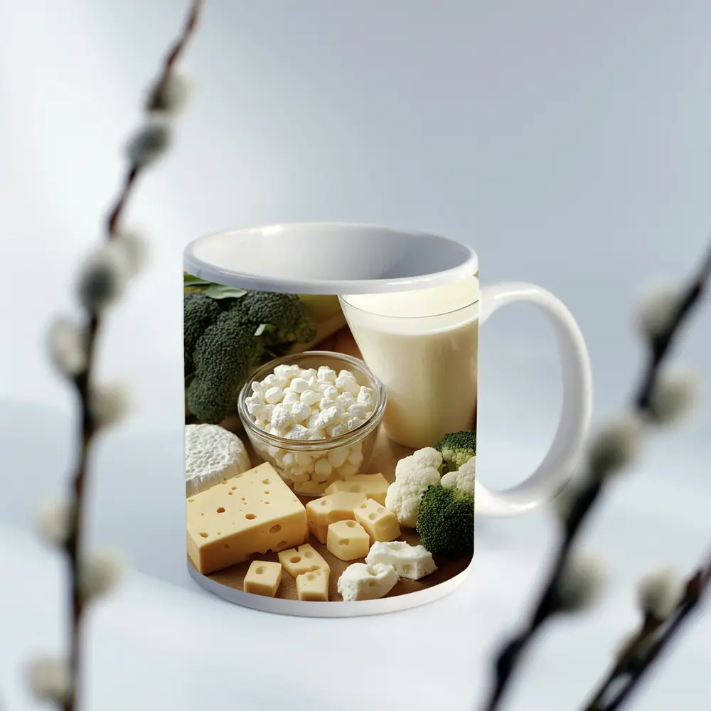 Cheese Milk Broccoli Cauliflower Dairy Board – Mugs