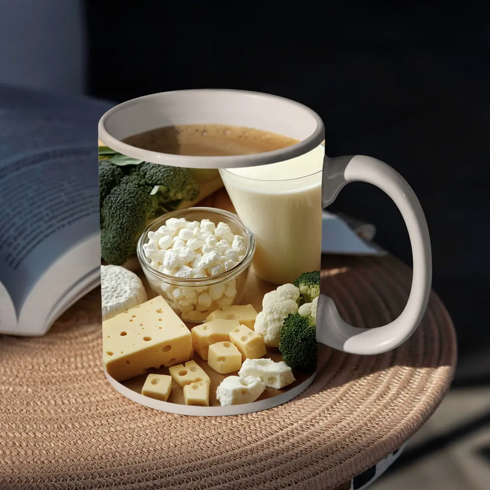 Cheese Milk Broccoli Cauliflower Dairy Board – Mugs