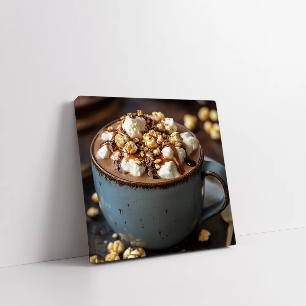 Hot Chocolate Marshmallow Caramel Popcorn Mug – Wall Art