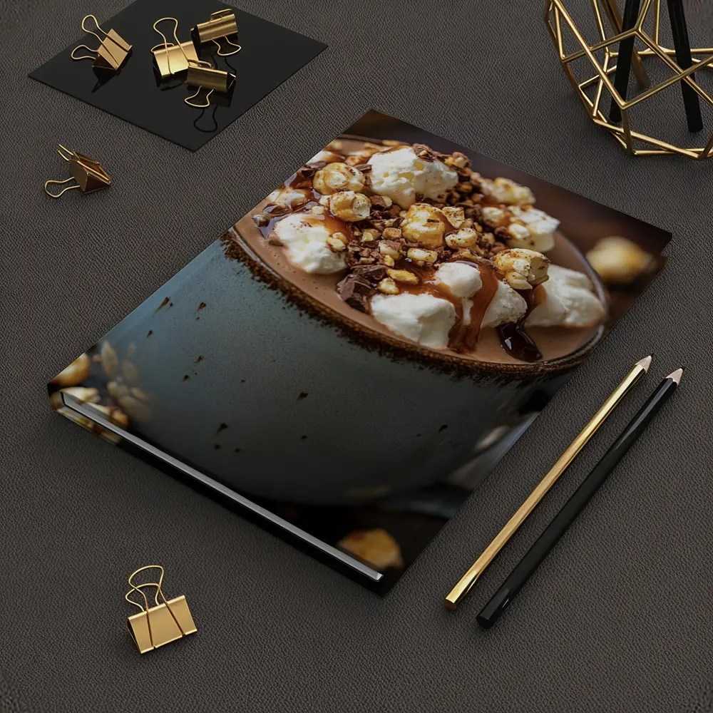 Hot Chocolate Marshmallow Caramel Popcorn Mug – Notebooks