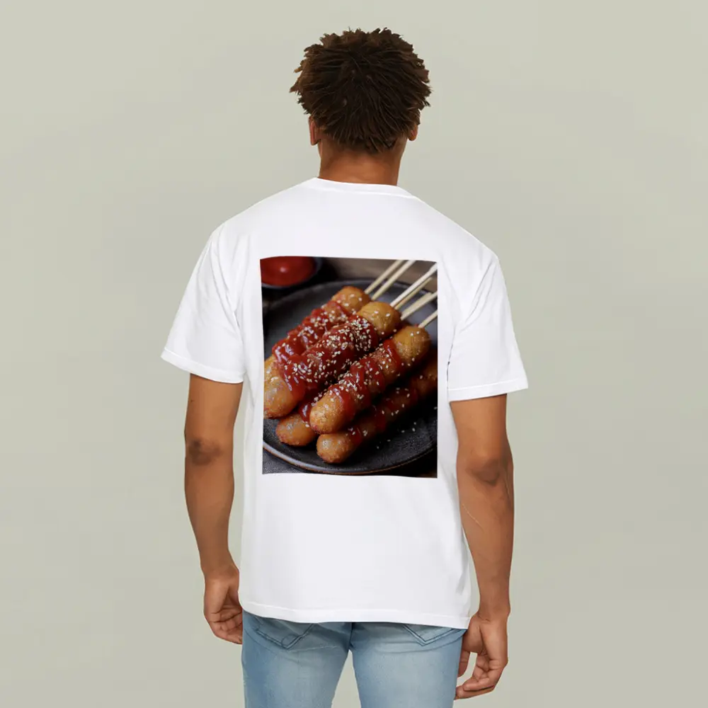 Korean Street Food Skewers Red Sauce Sesame – T-Shirts
