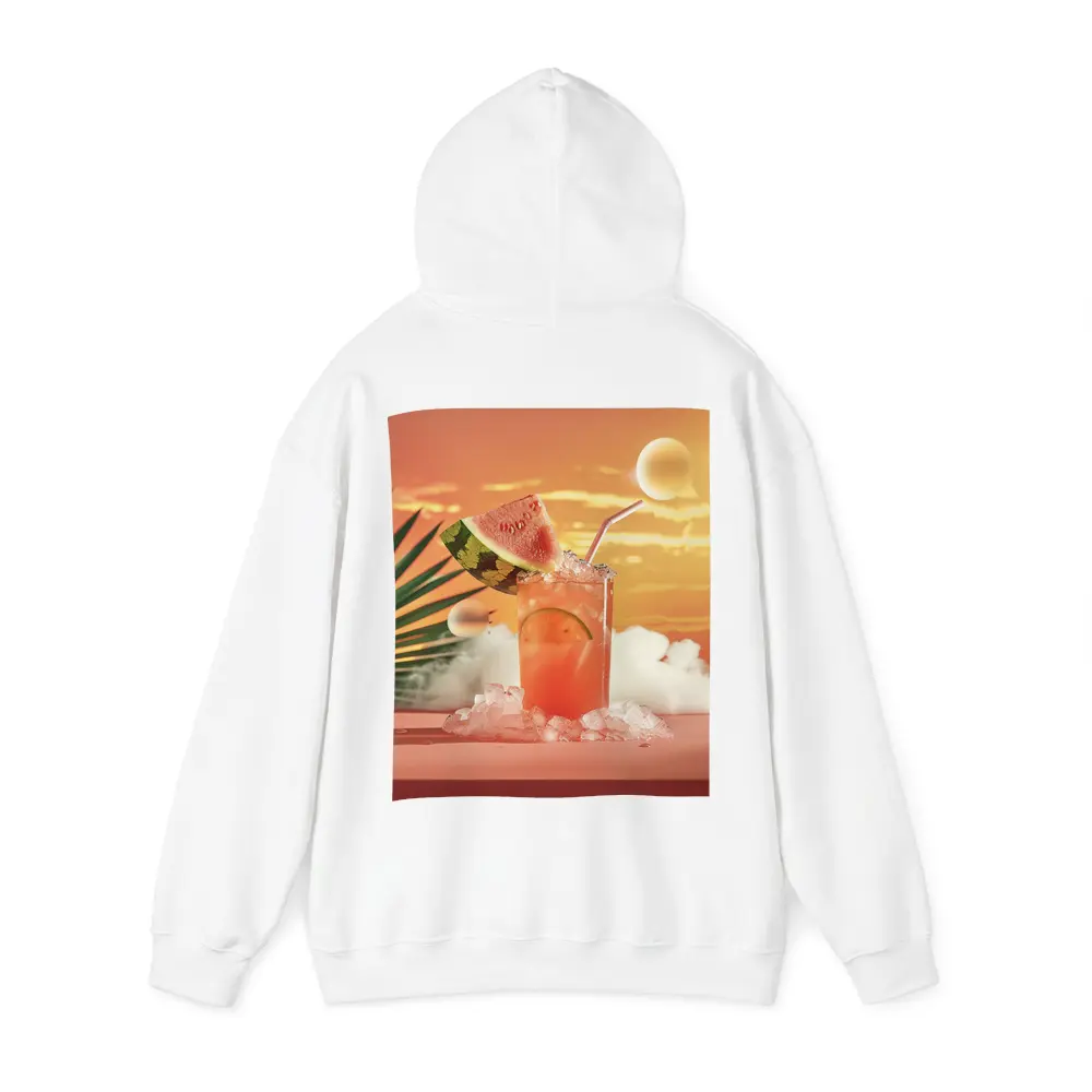 Watermelon Summer Cocktail Tropical Sunset Scene – Hoodies