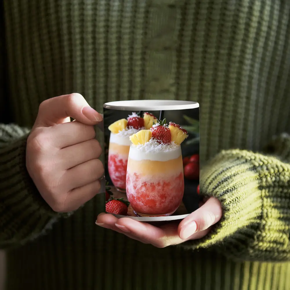 Frozen Strawberry Pineapple Coconut Tropical Drinks – Mugs