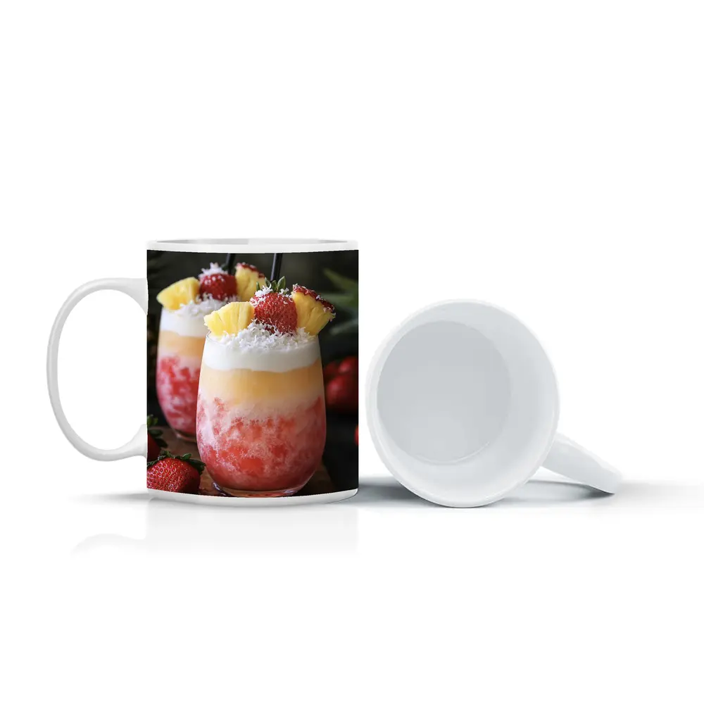 Frozen Strawberry Pineapple Coconut Tropical Drinks – Mugs