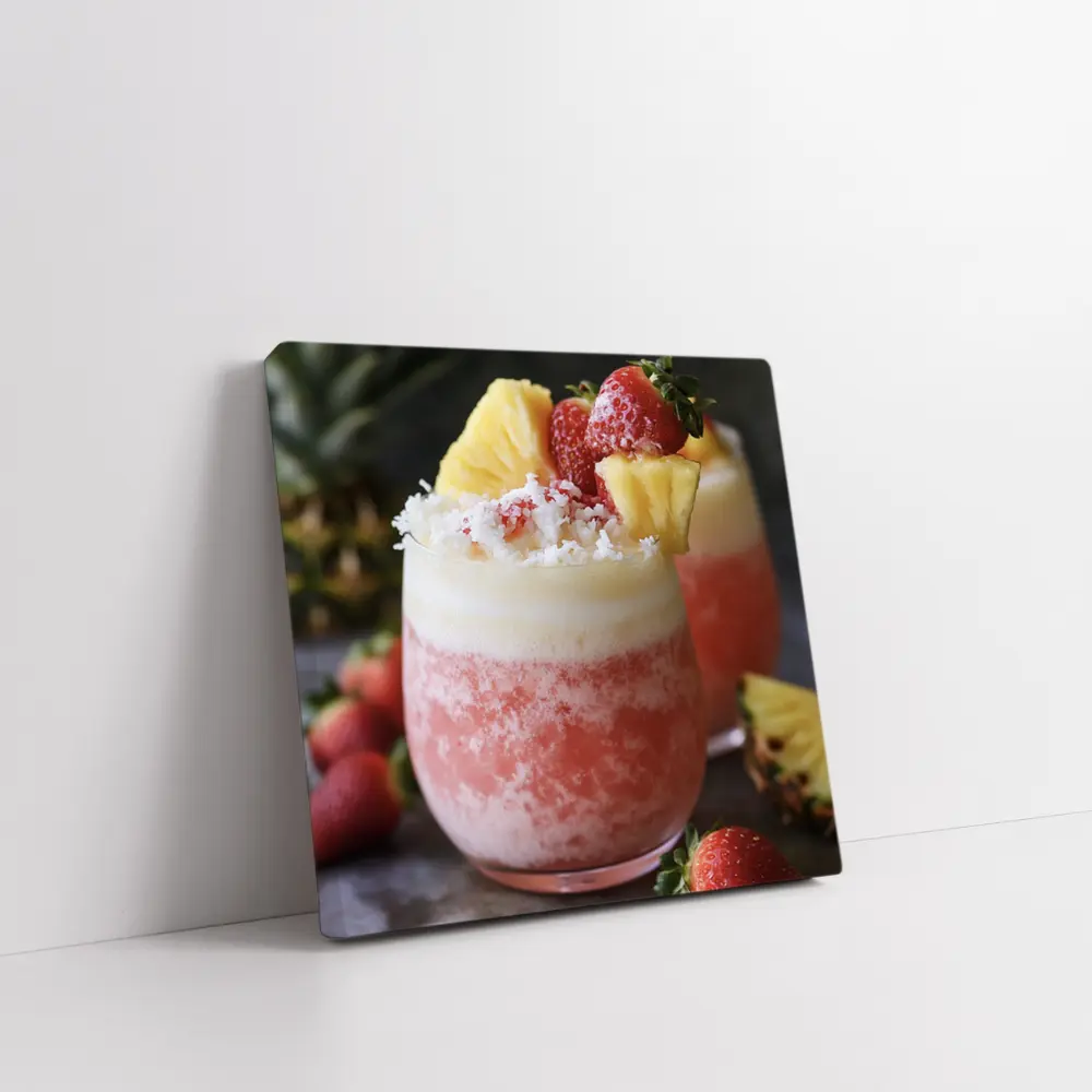 Strawberry Pineapple Frozen Cocktail Drink – Wall Art