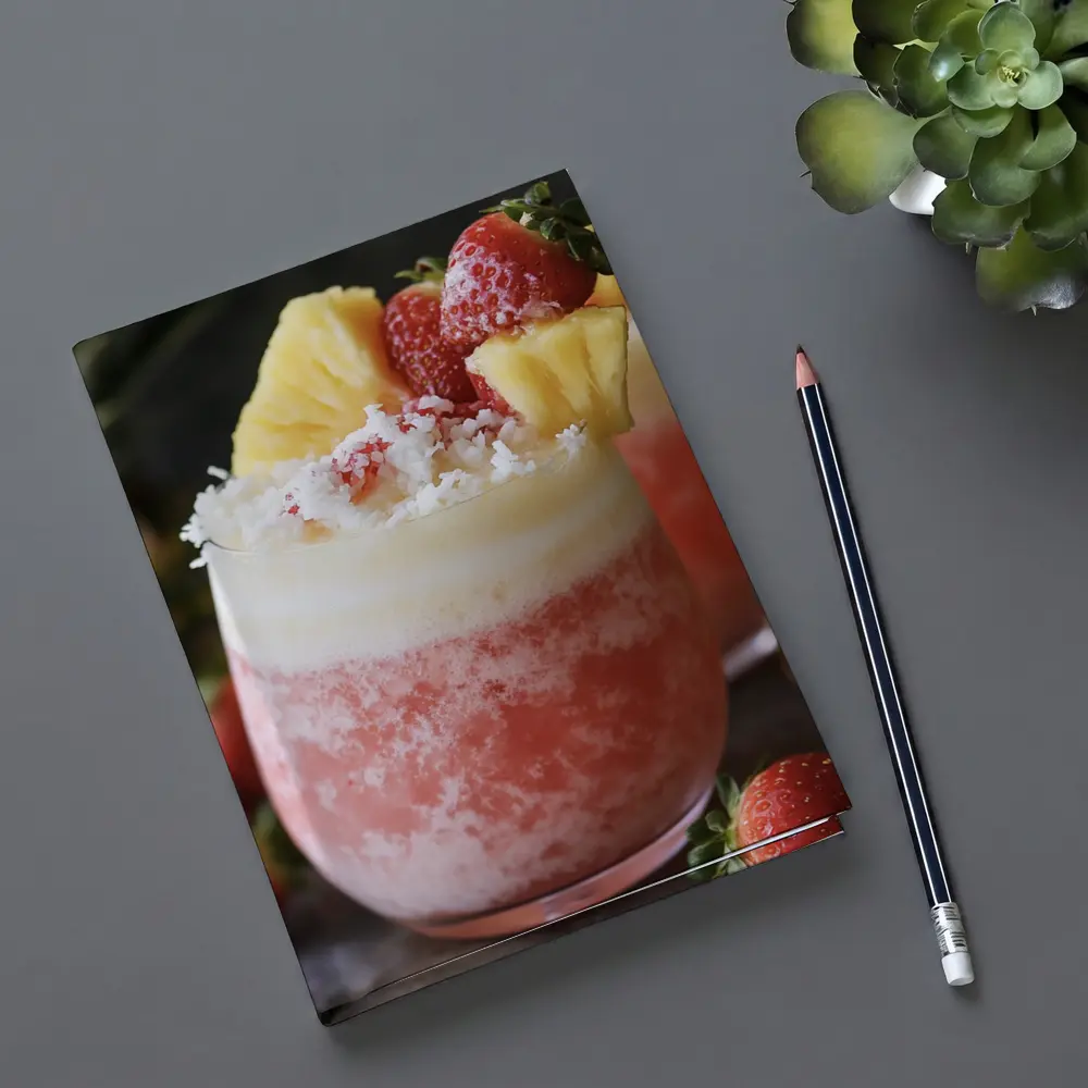 Strawberry Pineapple Frozen Cocktail Drink – Notebooks