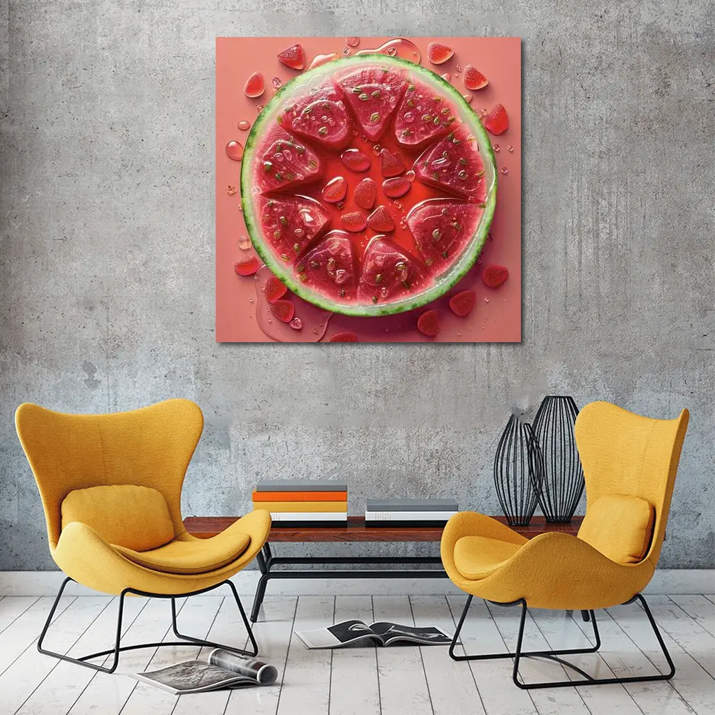 Watermelon Slices Gummy Candy Art – Wall Art