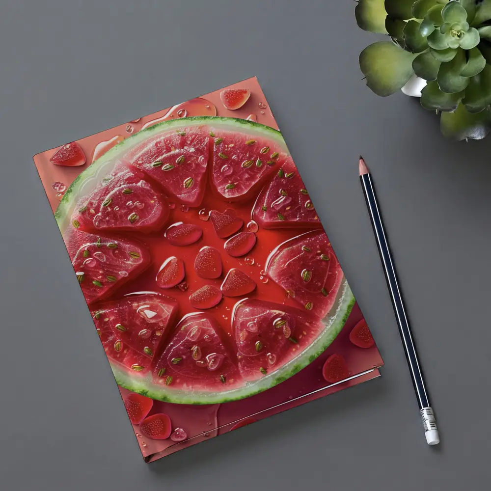 Watermelon Slices Gummy Candy Art – Notebooks
