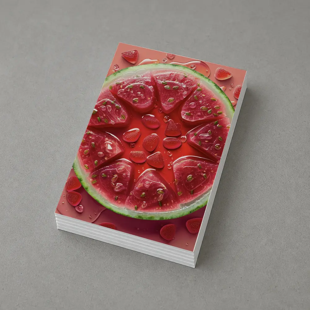 Watermelon Slices Gummy Candy Art – Postcards