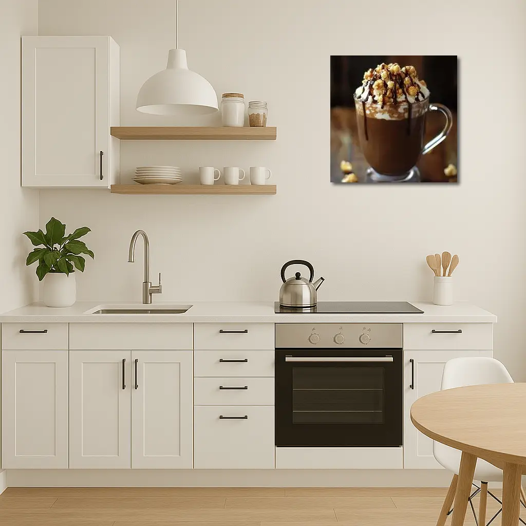Hot Chocolate Caramel Popcorn Whipped Cream Mug – Wall Art