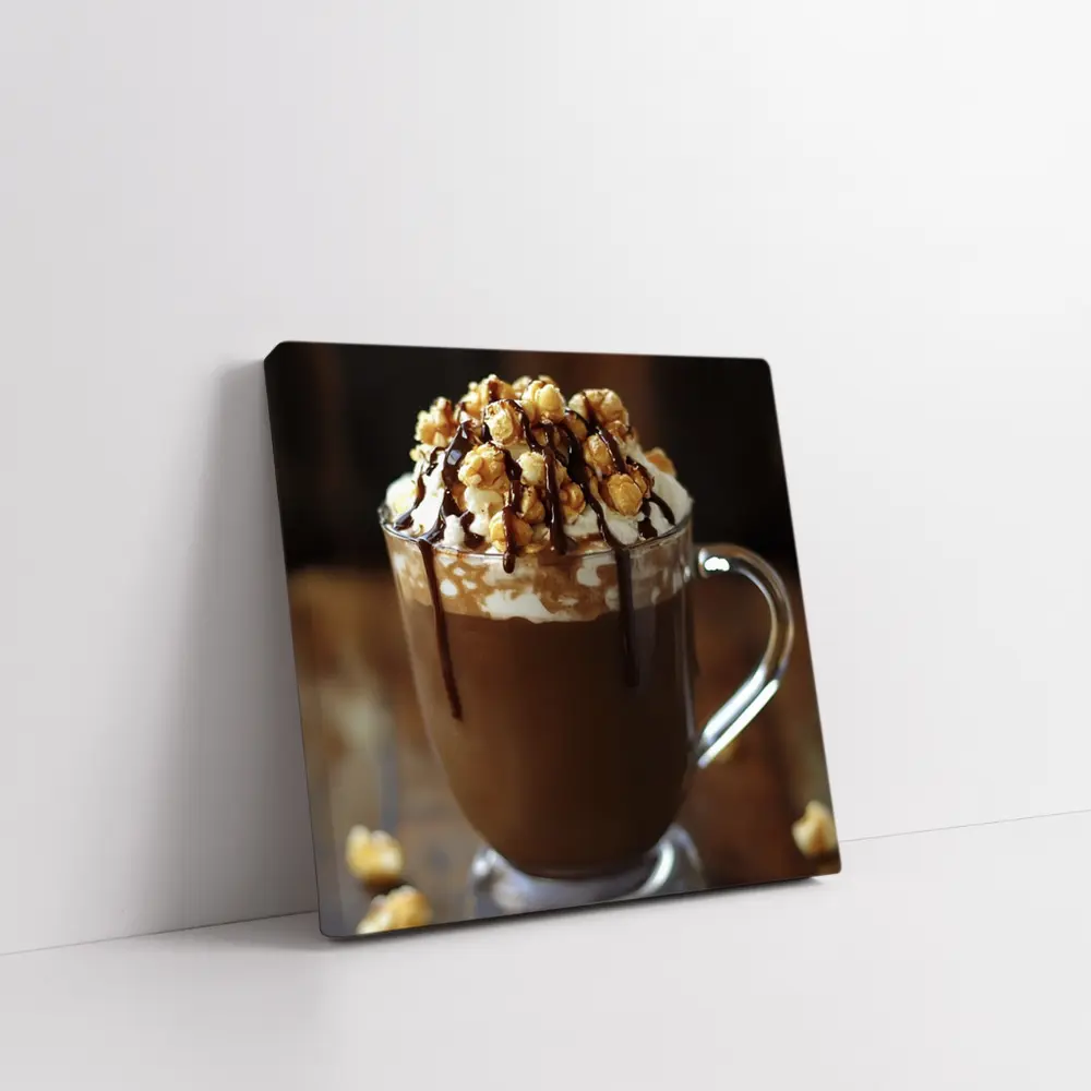 Hot Chocolate Caramel Popcorn Whipped Cream Mug – Wall Art