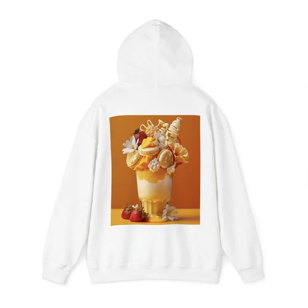Mango Freakshake Dessert Orange Background – Hoodies