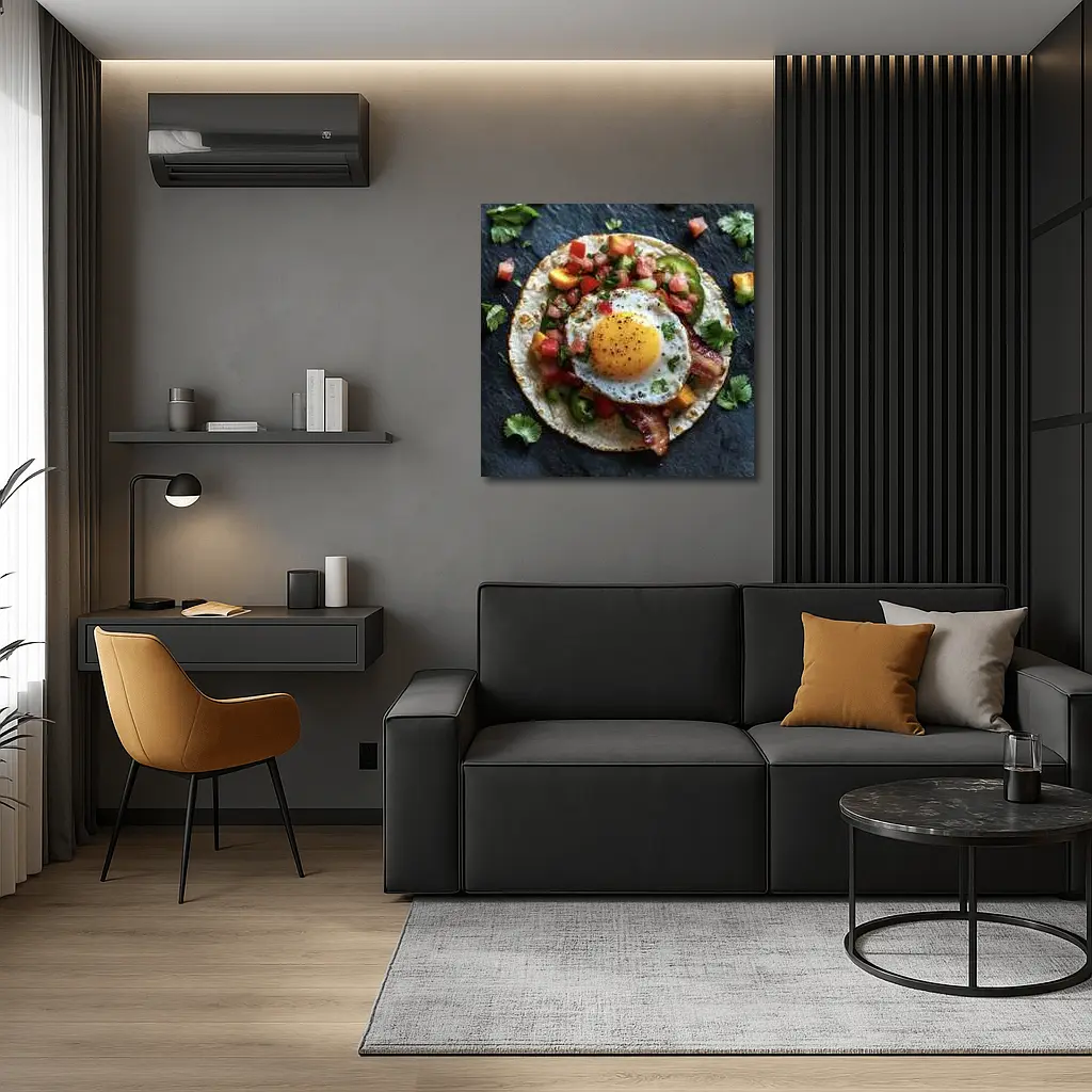 Breakfast Taco Fried Egg Pico de Gallo – Wall Art