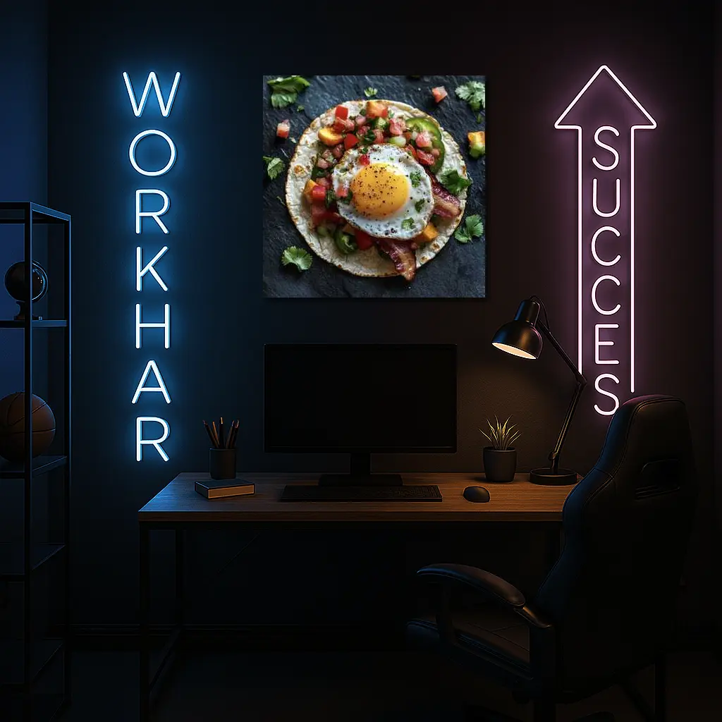 Breakfast Taco Fried Egg Pico de Gallo – Wall Art