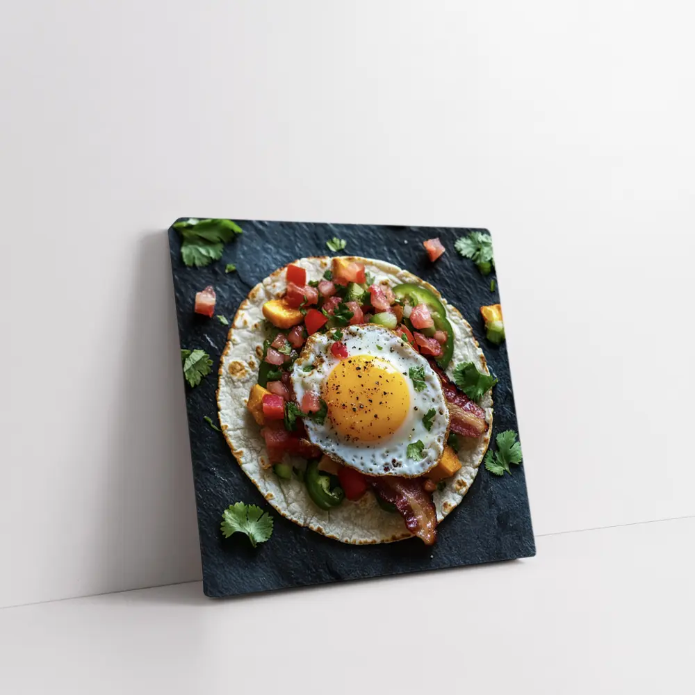 Breakfast Taco Fried Egg Pico de Gallo – Wall Art