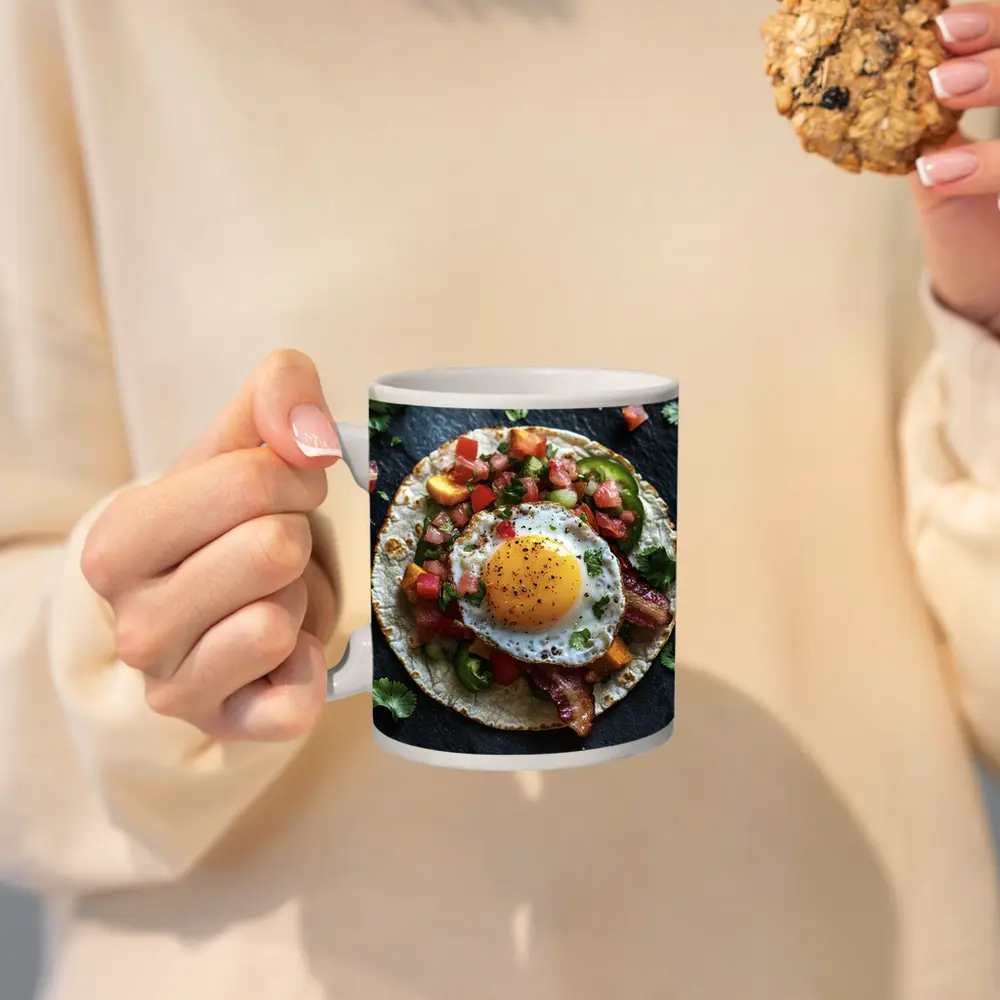 Breakfast Taco Fried Egg Pico de Gallo – Mugs