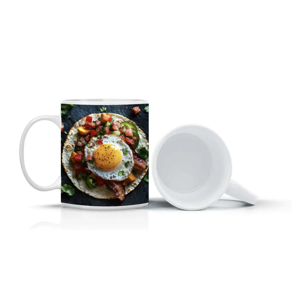 Breakfast Taco Fried Egg Pico de Gallo – Mugs