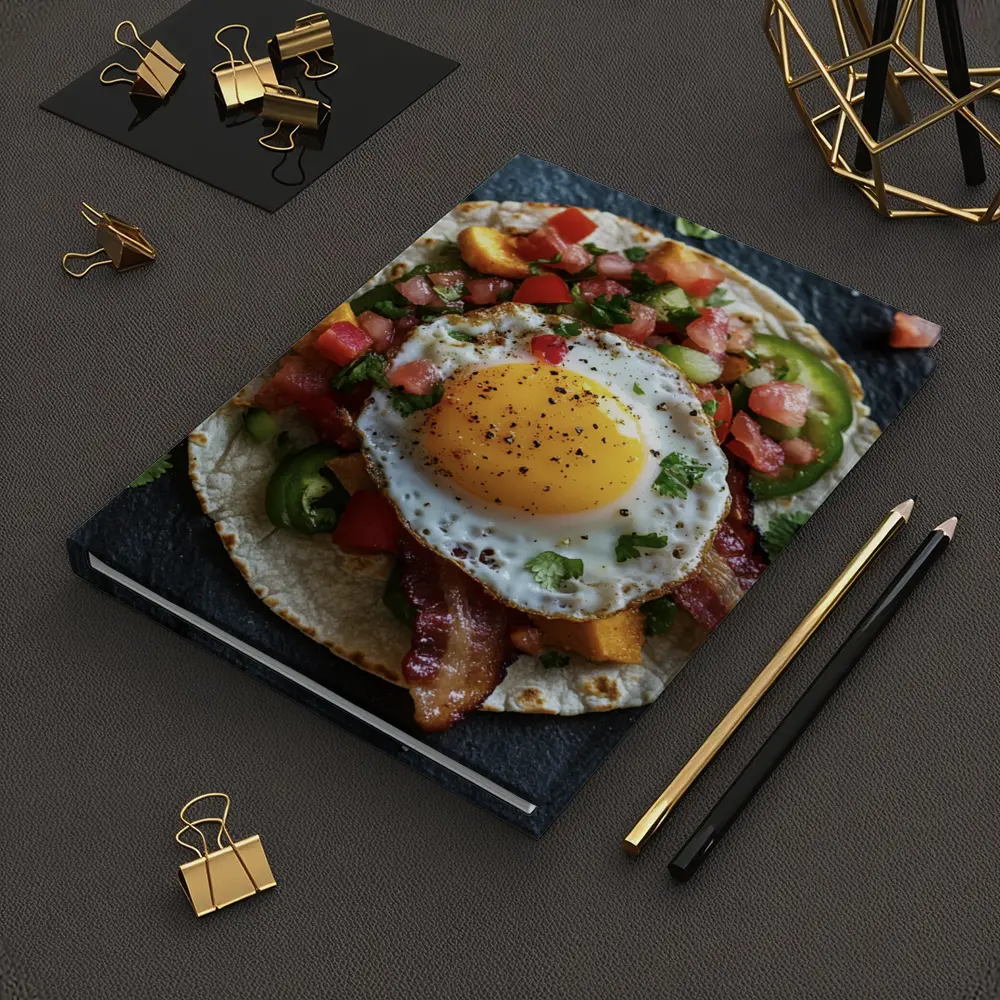 Breakfast Taco Fried Egg Pico de Gallo – Notebooks