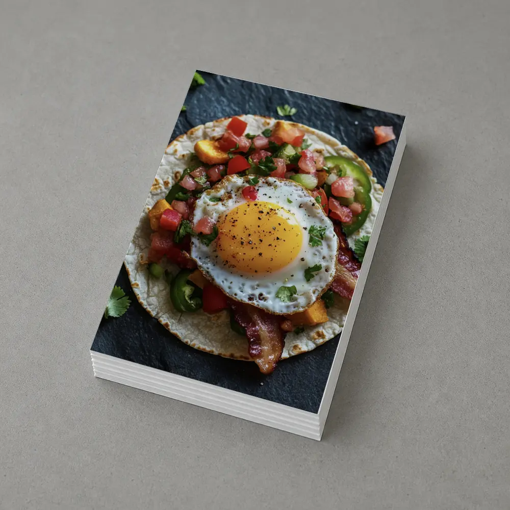 Breakfast Taco Fried Egg Pico de Gallo – Postcards