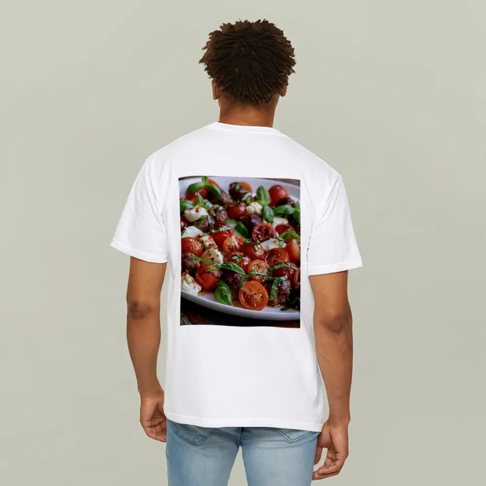 Meatballs Tomatoes Mozzarella Basil Italian Platter – T-Shirts
