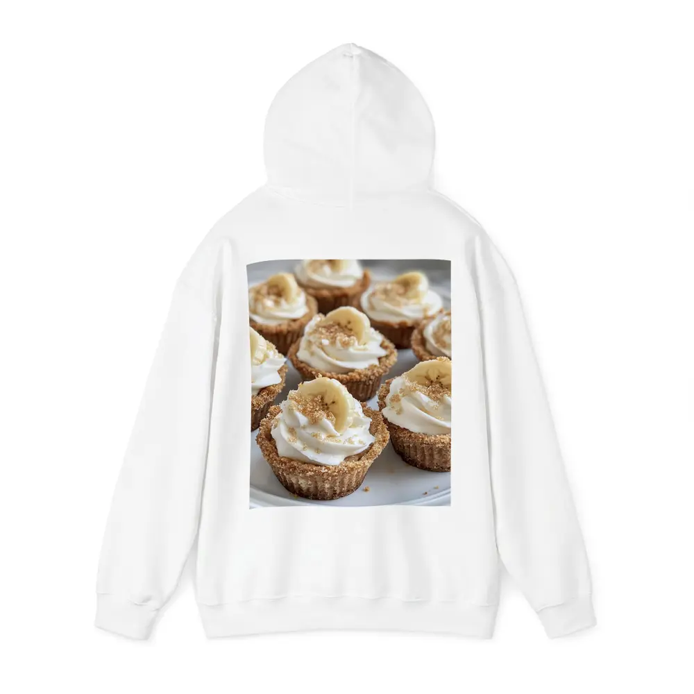 Mini Banana Cream Cheesecakes White Plate – Hoodies