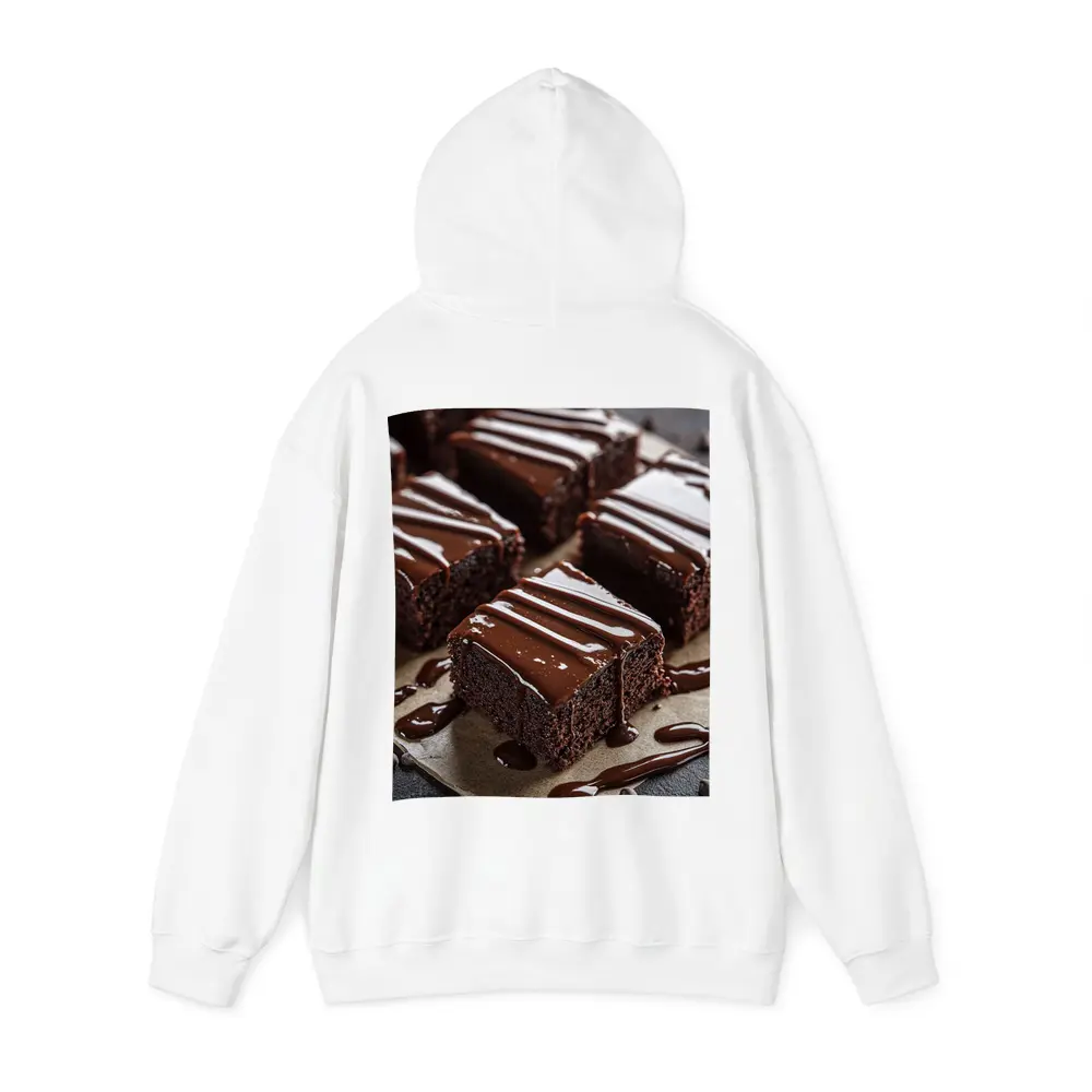 Chocolate Brownies With Glossy Ganache Drizzle – Hoodies