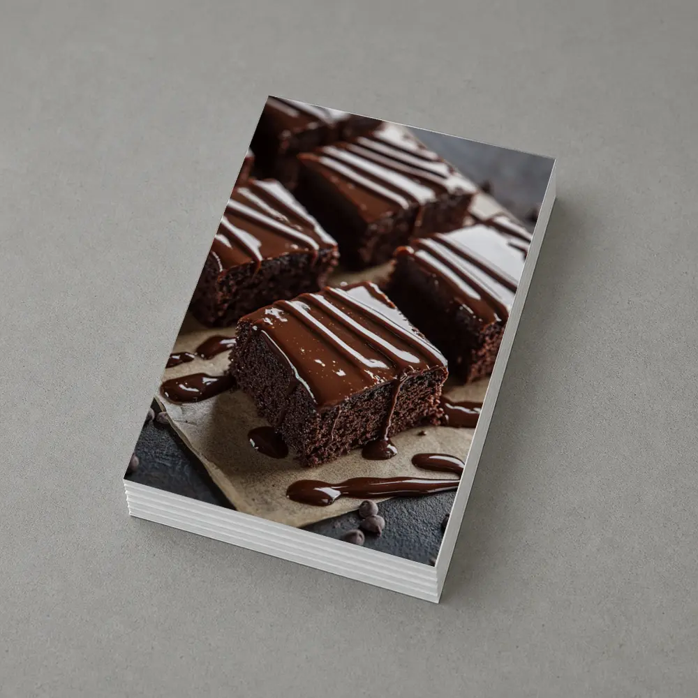 Chocolate Brownies With Glossy Ganache Drizzle – Postcards