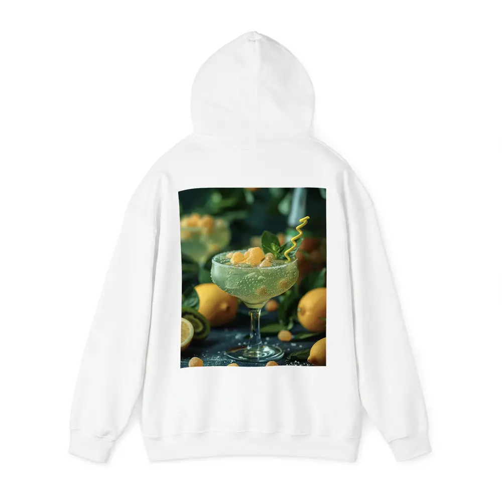 Citrus Cocktail Glass With Lemon Fruit – Hoodies