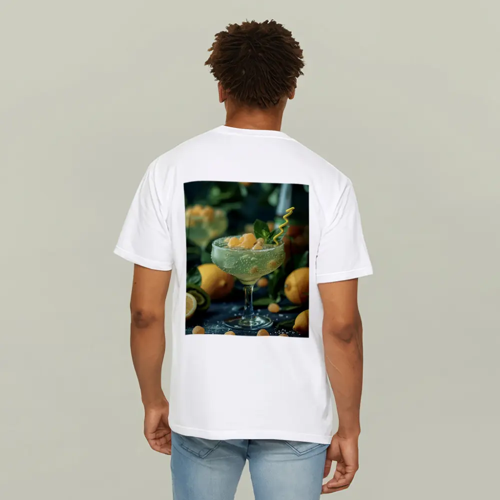 Citrus Cocktail Glass With Lemon Fruit – T-Shirts