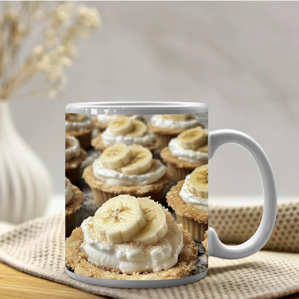 Banana Cream Cupcakes With Graham Cracker Crust – Mugs