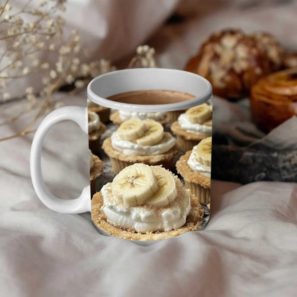 Banana Cream Cupcakes With Graham Cracker Crust – Mugs