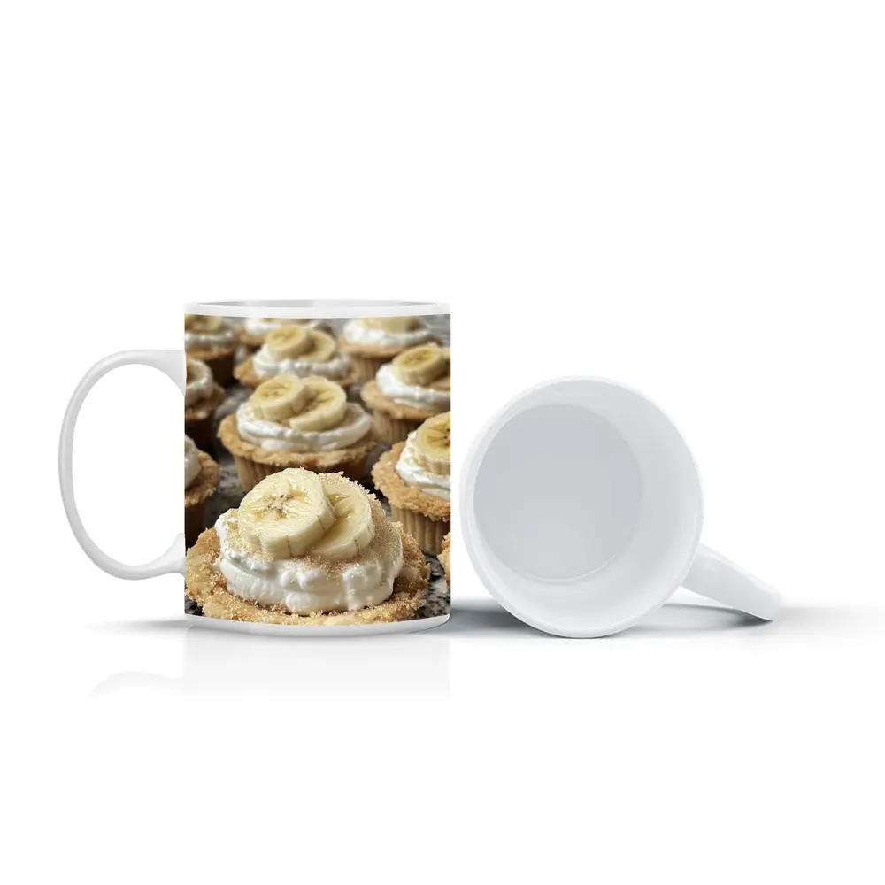 Banana Cream Cupcakes With Graham Cracker Crust – Mugs