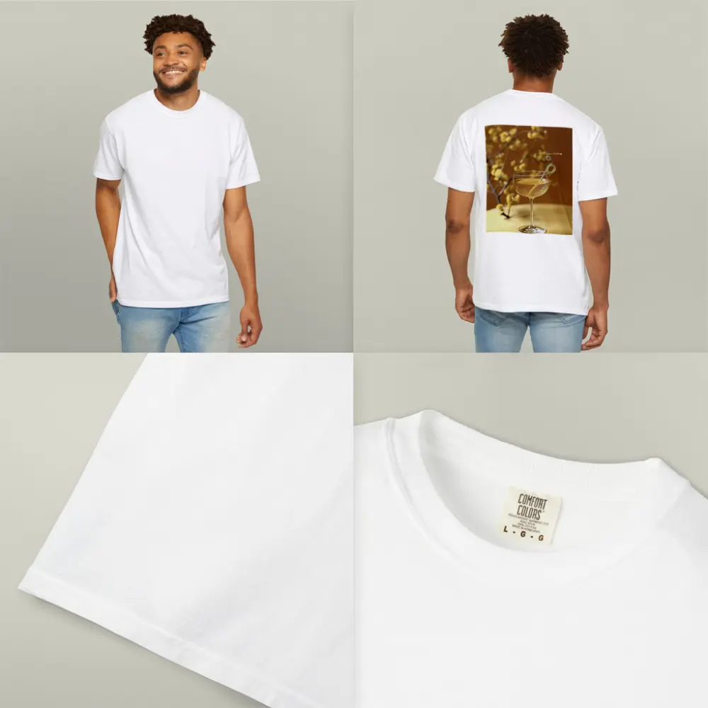 Champagne Coupe Glass Yellow Floral Background – T-Shirts