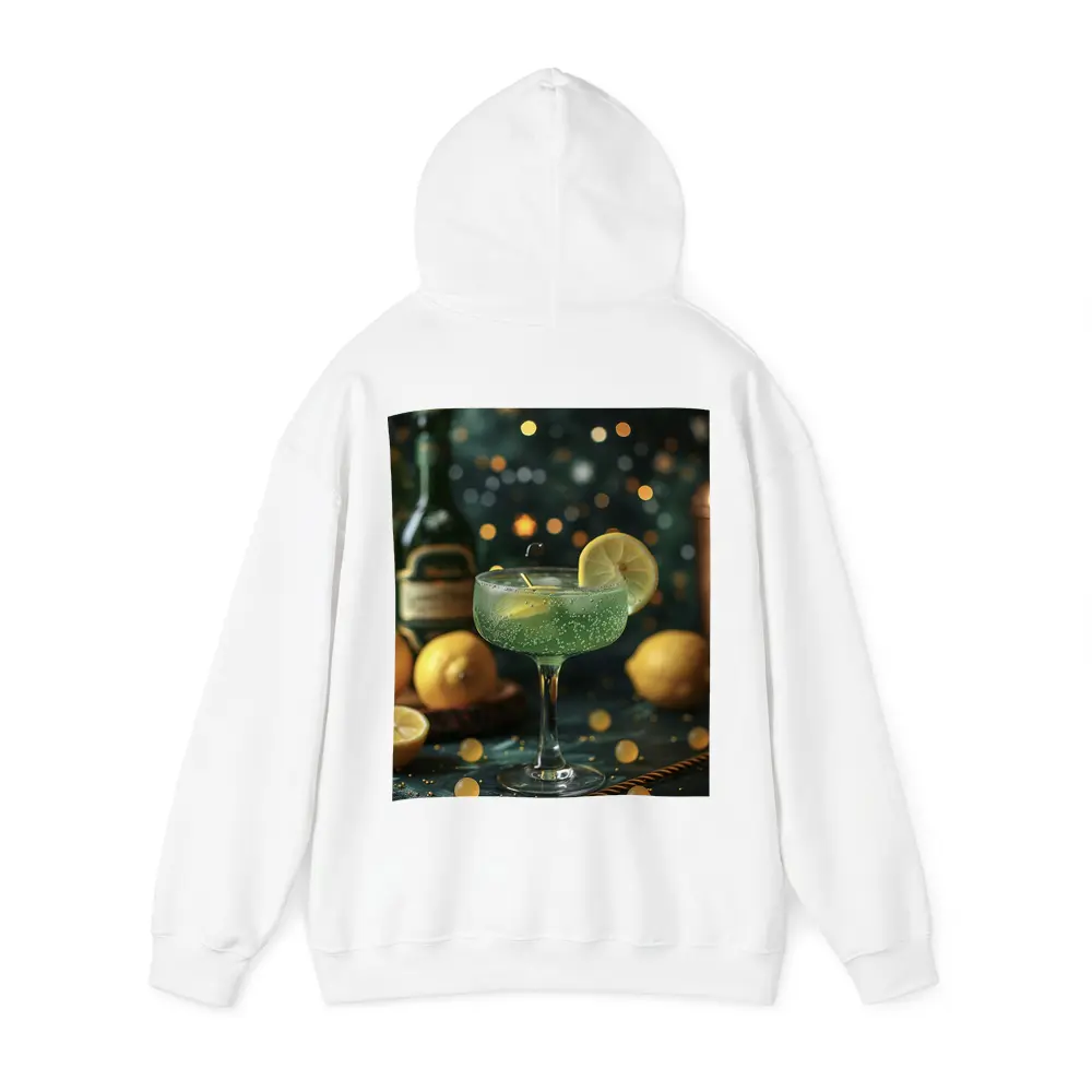 Green Cocktail Lemon Garnish Bokeh Bar – Hoodies